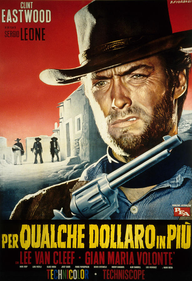 For A Few Dollars More, Clint Eastwood Photograph by Everett