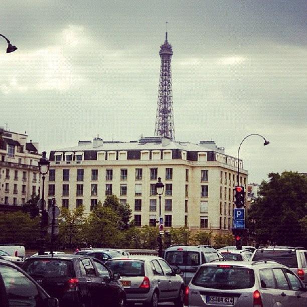 Paris Photograph - For The First Time. #eiffeltower #paris by Jen Hernandez