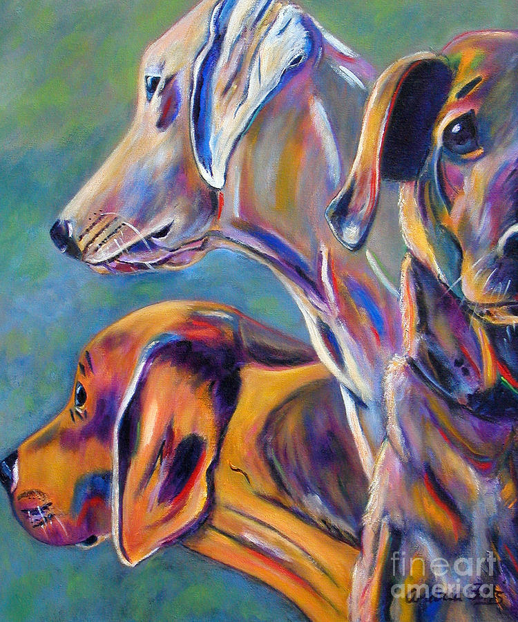 For the Love of Dogs Painting by Andrea Folts | Fine Art America