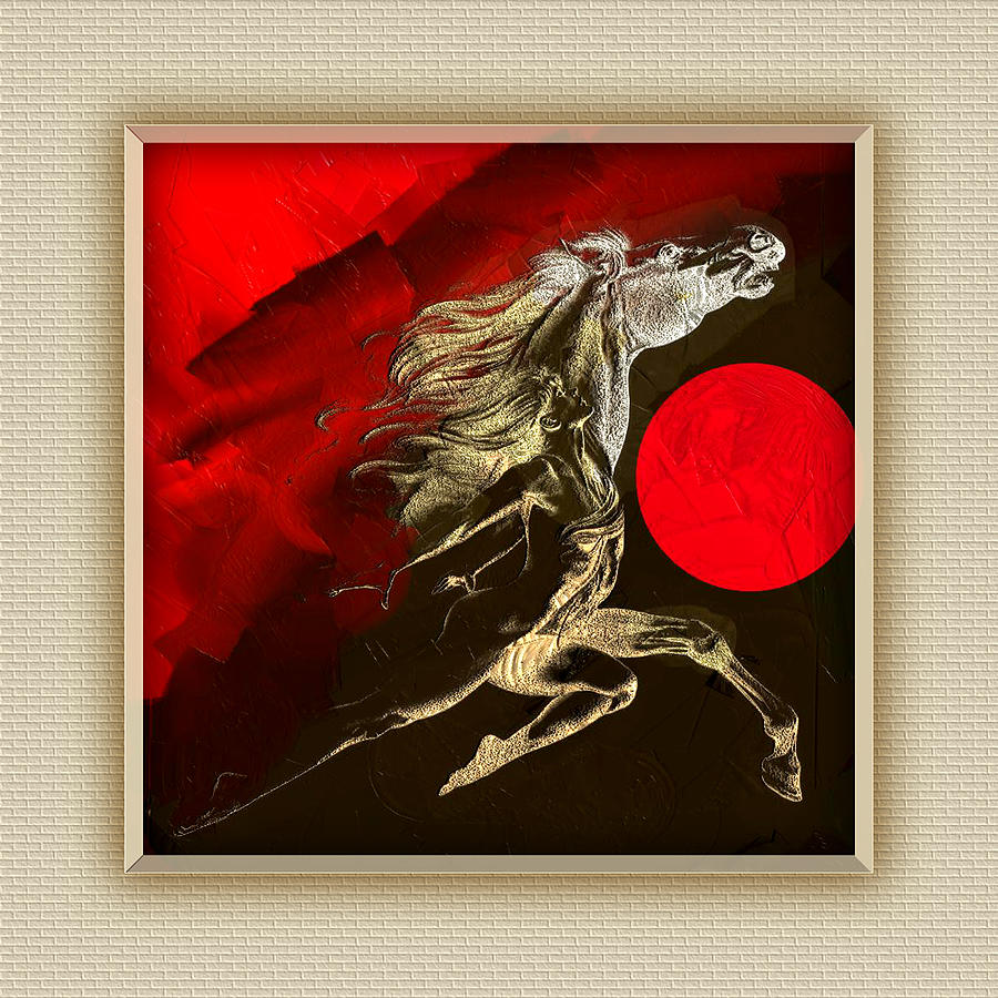 Horse Digital Art - Force by Rajesh Kansara