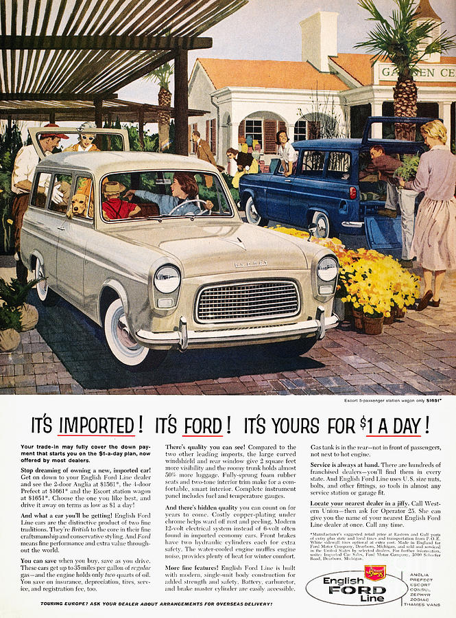Ford Avertisement, 1959 Photograph by Granger