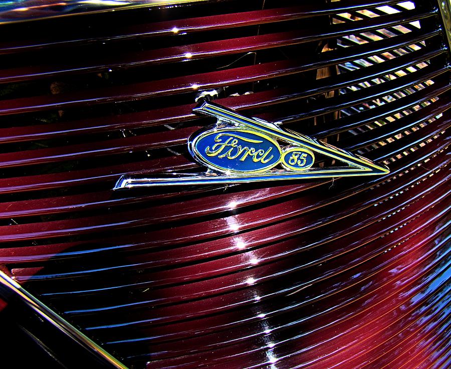 Ford Model 85 Emblem Photograph by Nick Kloepping