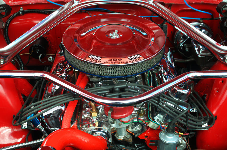 Ford Mustang Engine Bay Photograph by Chris Day