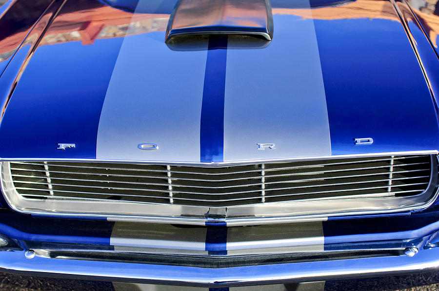 Ford Mustang Grille Photograph by Jill Reger