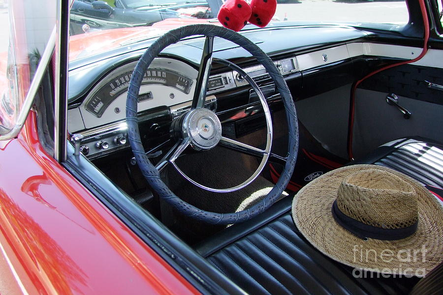 Truck Photograph - Ford Ranchero Seating by Mary Deal