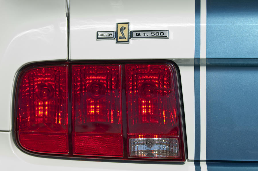 Ford Shelby Cobra GT 500 Taillight Photograph by Jill Reger