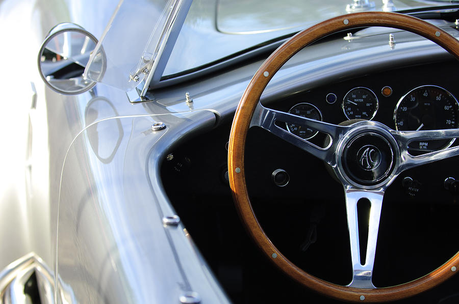 Ford Shelby Cobra Steering Wheel 2 Photograph by Jill Reger