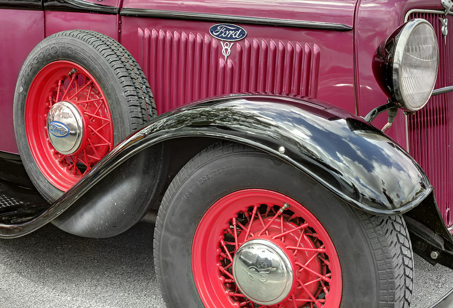 Ford T V8 1928 hood and fender. Miami Photograph by Juan Carlos Ferro Duque
