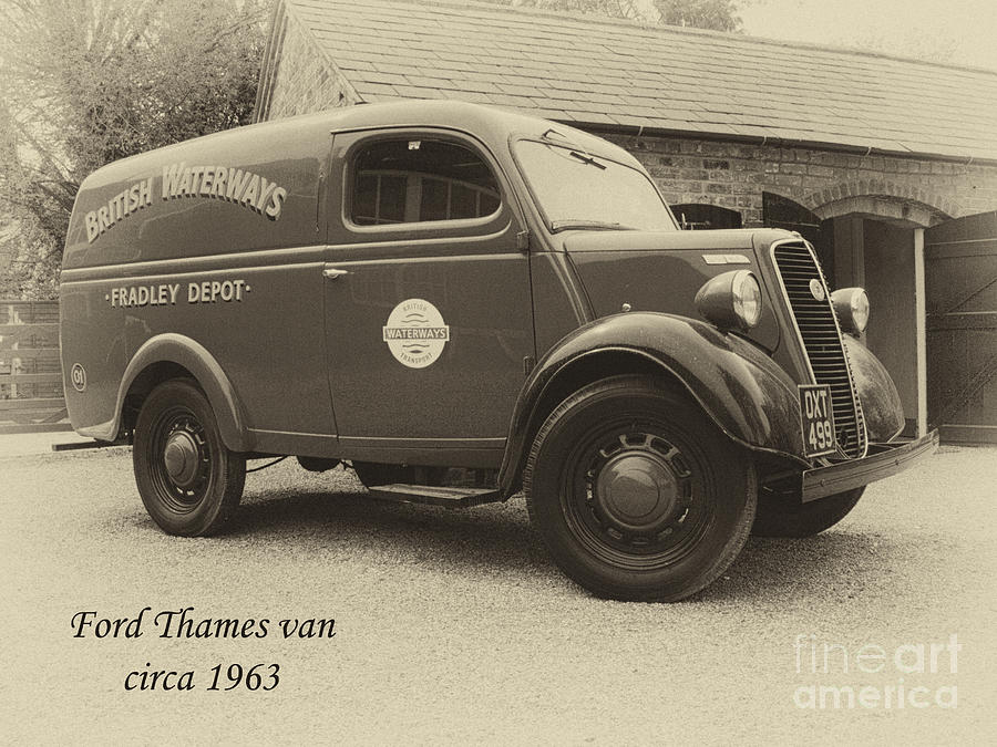 Van Photograph - Ford Thames Van aged by Steev Stamford