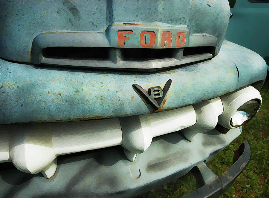 Ford Truck Face Painting by Michael Thomas