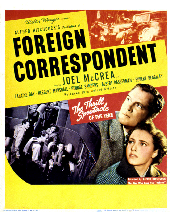 Foreign Correspondent, Joel Mccrea Photograph by Everett