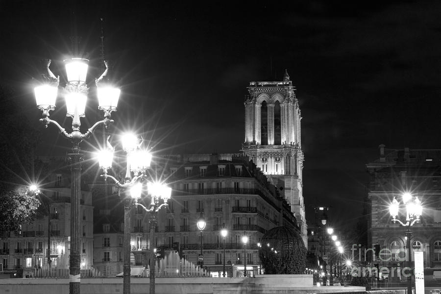 Foreshortening of Paris by night Photograph by Fabrizio Ruggeri