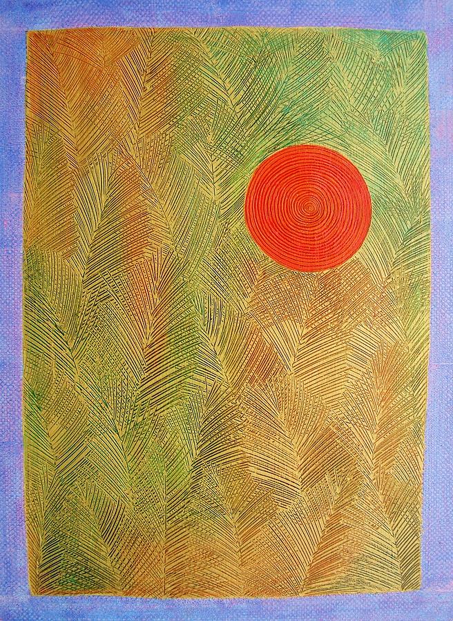 Forest and Sun Painting by Jennifer Baird