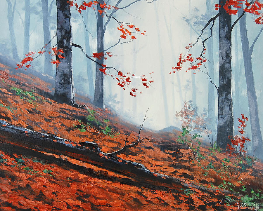 Fall Painting - Forest Leaves by Graham Gercken