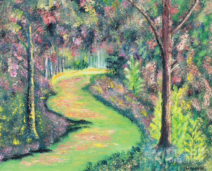 Forest Path Painting by James McNamee - Fine Art America