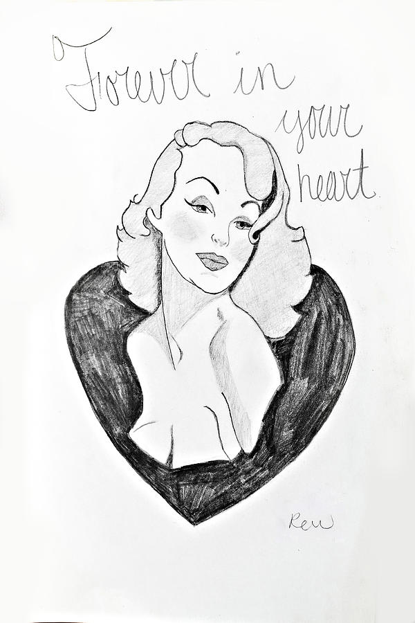 Forever in your Heart Drawing by Rebecca Wood