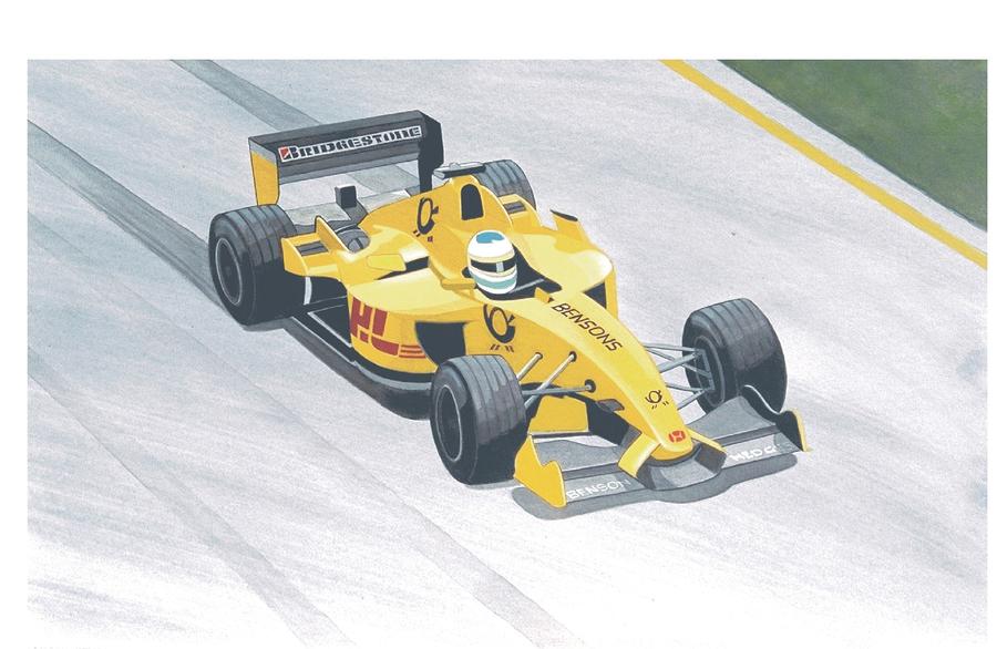 Formula 1 Race Car Painting - Formula 1 Honda by Steven Donnini Formula 1 Race Car Painting - Formula 1 Honda by Steven Donnini