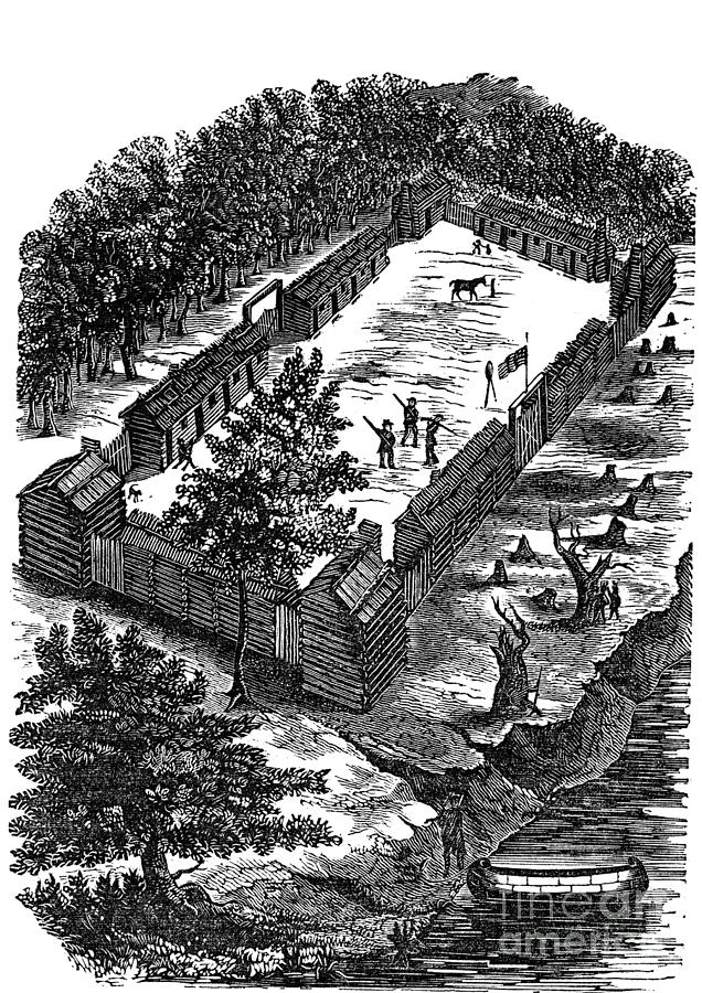 Fort Boonesborough, 1775 Photograph by Granger