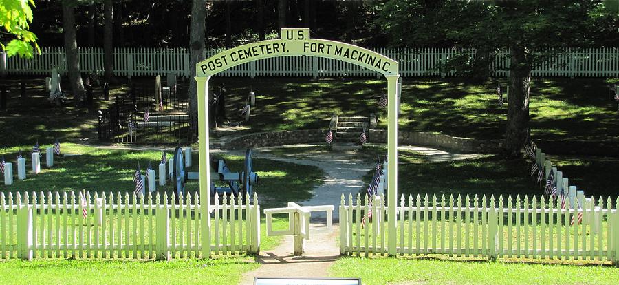 Fort Mackinac Post Cemetery Photograph by Keith Stokes Fort Mackinac Post Cemetery Photograph by Keith Stokes