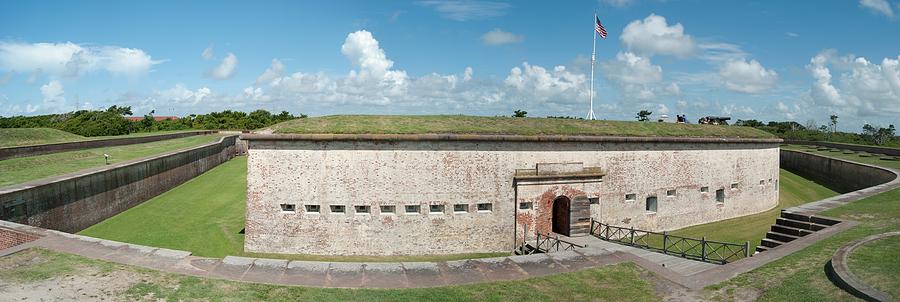 Fort Macon panorama 1 Photograph by Michael Peychich