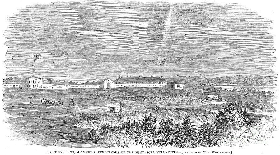Landscape Photograph - Fort Snelling, 1861 by Granger