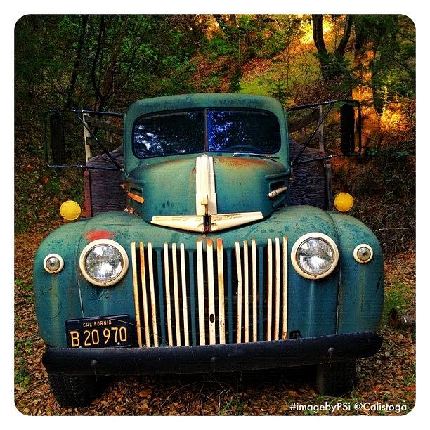Vintage Photograph - Found This Beautiful Old Ford Truck by Peter Stetson