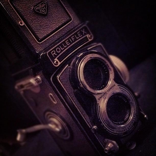 Camera Photograph - Found This Old #rolleiflex #camera In by Jerry Ng
