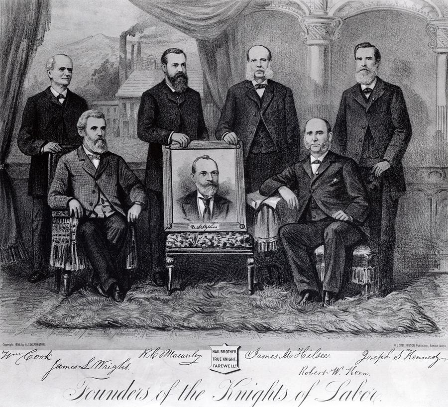 Founders Of The Knights Of Labor Photograph by Everett Knights Of Labor Union