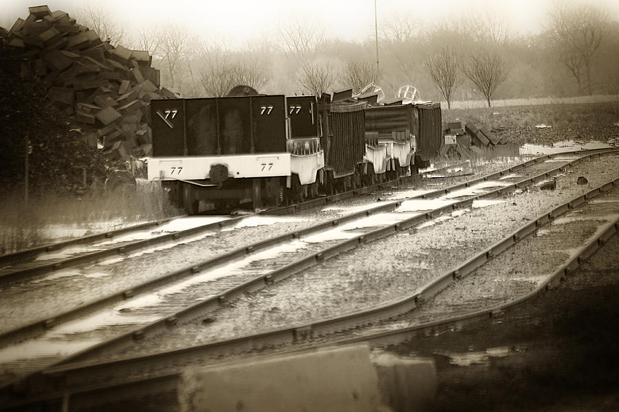 Foundry Rail Cars Photograph by Scott Hovind