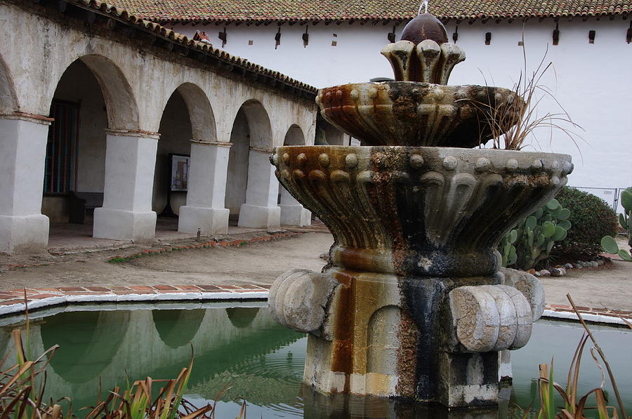 Fountain at Mission San Miguel Photograph by Jeff Lowe