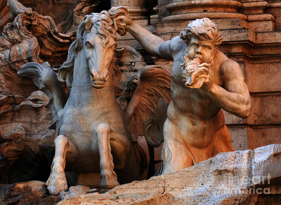 Fountain Detail Florence Italy Photograph by Bob Christopher