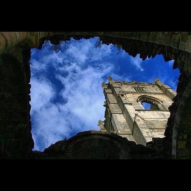 Summer Photograph - Fountains Abbey From The Dungeon by Chris Barber