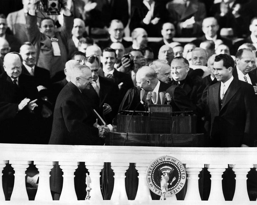 Four Presidents At Dwight Eisenhowers Photograph by Everett | Fine Art ...