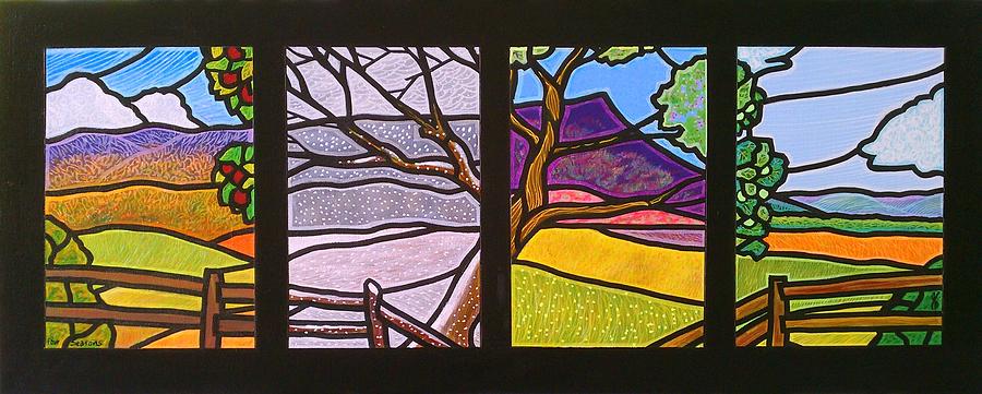 Four Seasons Painting by Jim Harris