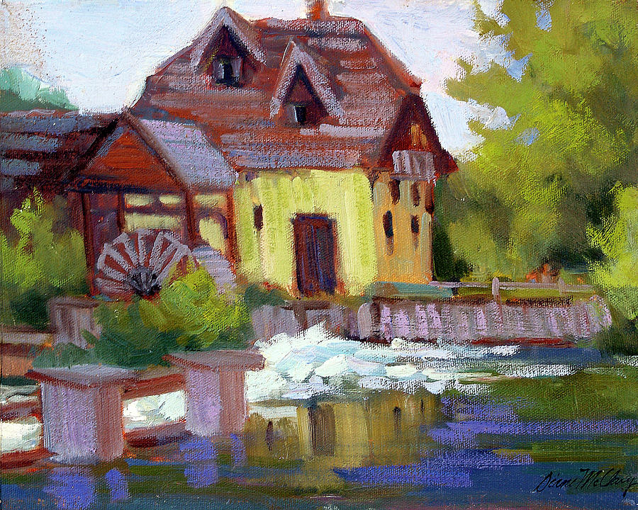 Fourge Mill Giverny Painting by Diane McClary