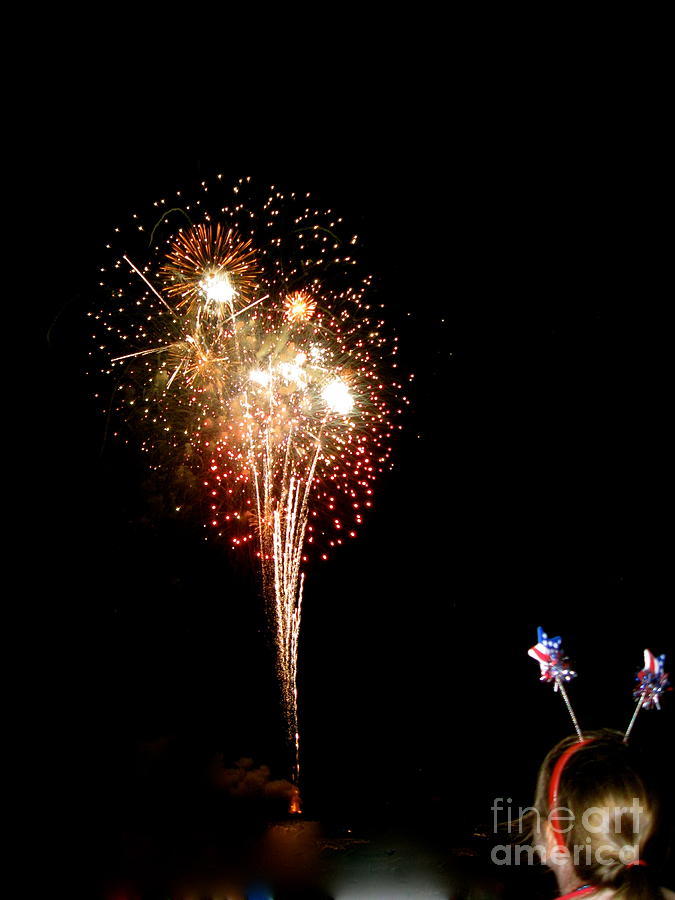 Fourth Of July Fireworks  Photograph by Nancy Patterson