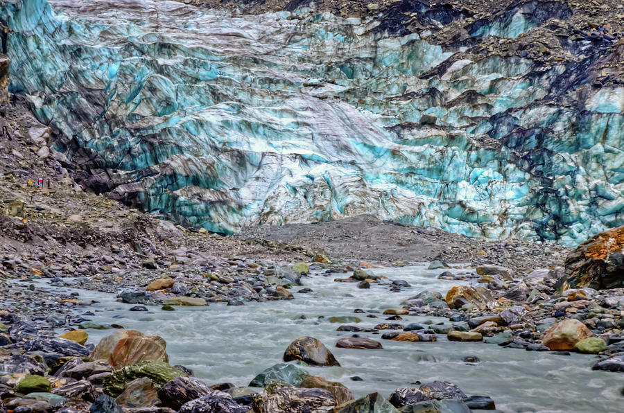 Fox Glacier Closeup Photograph by Harry Strharsky