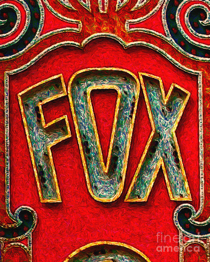 Fox Theater Oakland Sign Photograph by Wingsdomain Art and Photography