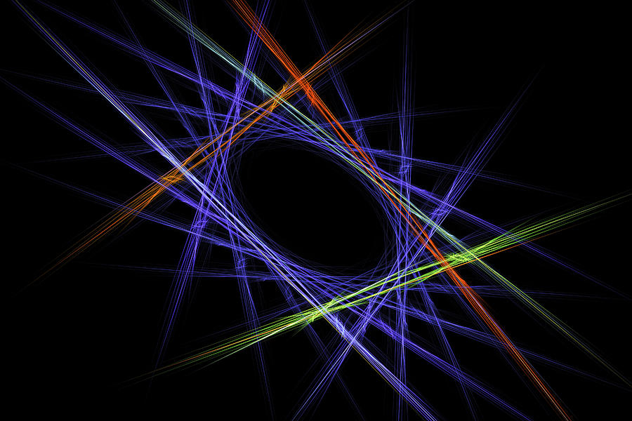 Fractal Computer Art Abstract Digital Image Black