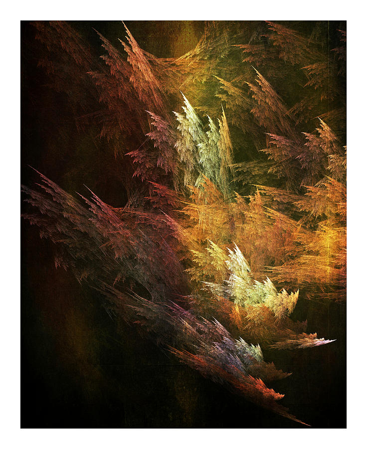 Fractal Forest Digital Art by Bonnie Bruno