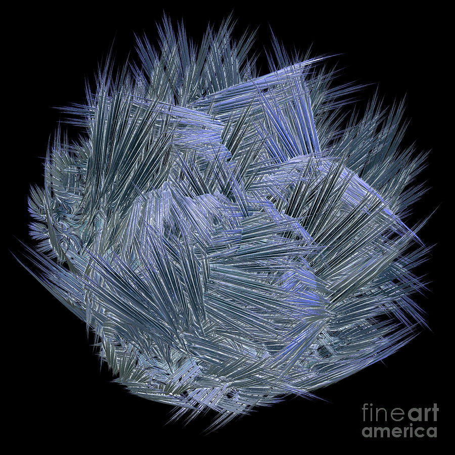 Fractal glass shards Digital Art by Nicholas Burningham