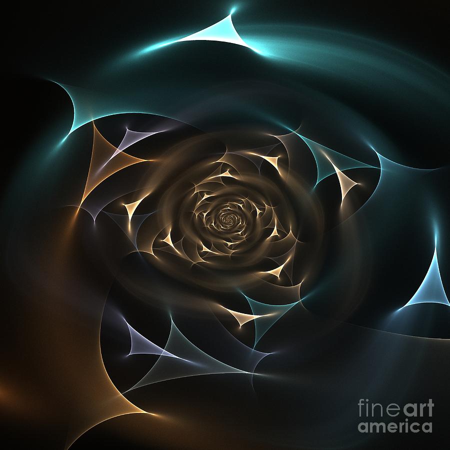 Fractal Rose Digital Art by Klara Acel