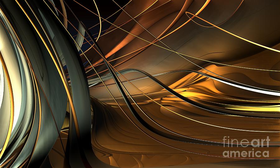 Abstract Digital Art - Fractal - Strings by Bernard MICHEL