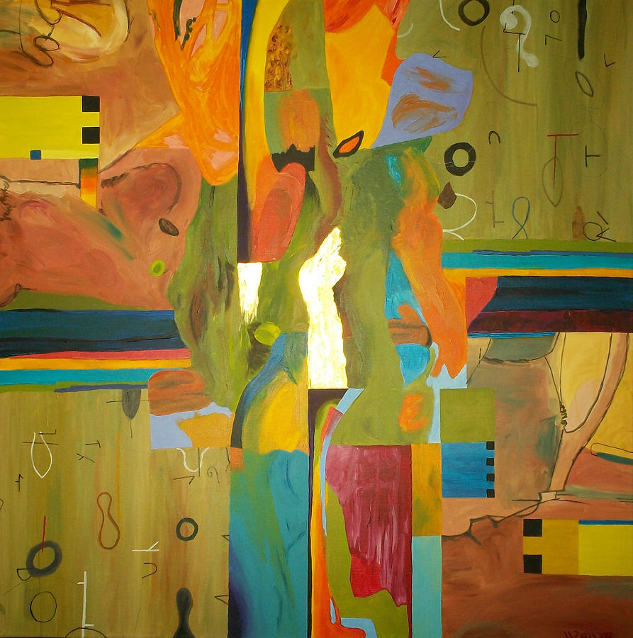 Fragments Number 10 Painting by Randall Weidner