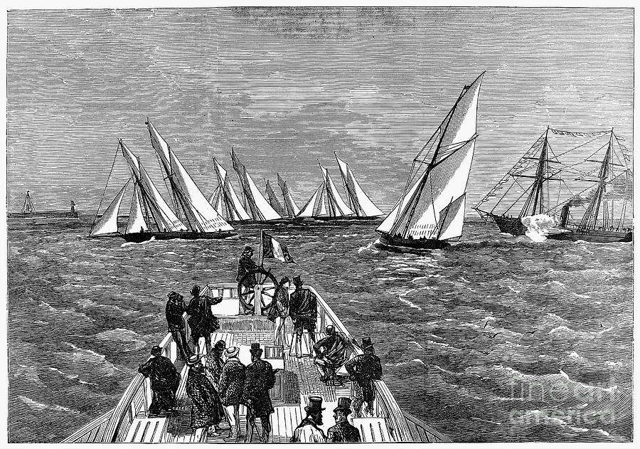 France: Yacht Race, 1874 Photograph by Granger France: Yacht Race, 1874 Photograph by Granger
