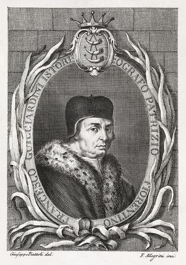 Portrait Photograph - Francesco Guicciardini, Italian Historian by Middle Temple Library