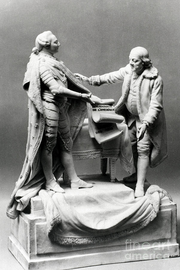 Franklin And Louis Xvi Photograph By Granger Pixels 