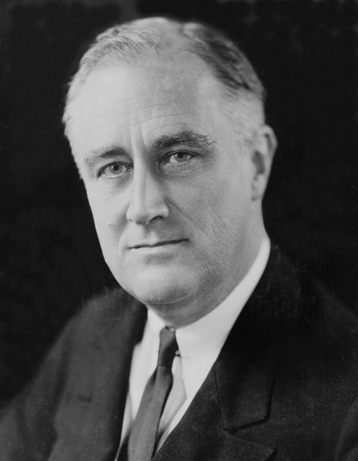 Franklin Delano Roosevelt Photograph by Everett