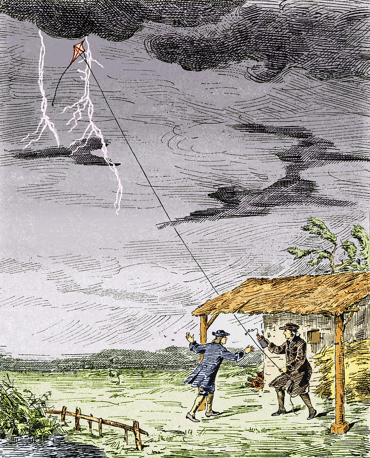 Franklin's Lightning Experiment, 1752 Photograph by Sheila Terry