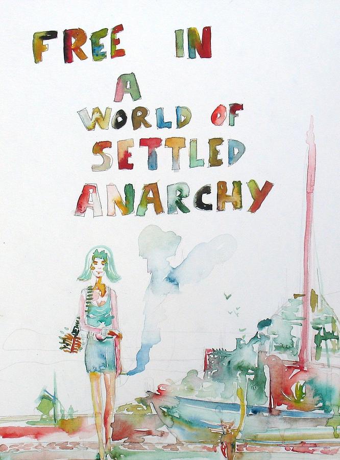 Free In A World Of Settled Anarchy Painting by Fabrizio Cassetta